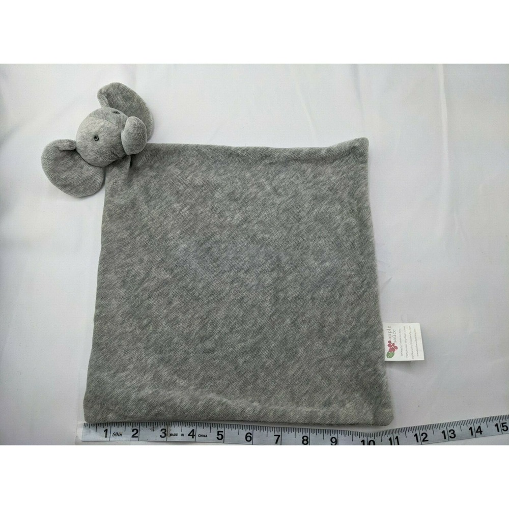 Applesauce Gray Elephant Lovey Security Blanket Stuffed‎ Animal Toy